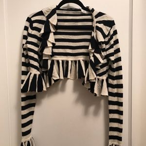 AUTUMN CASHMERE Ruffled Cardigan